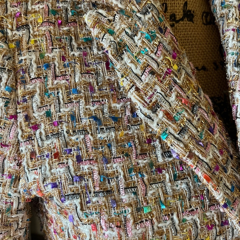 Colorful tweed blazer - Picture 2 of 12